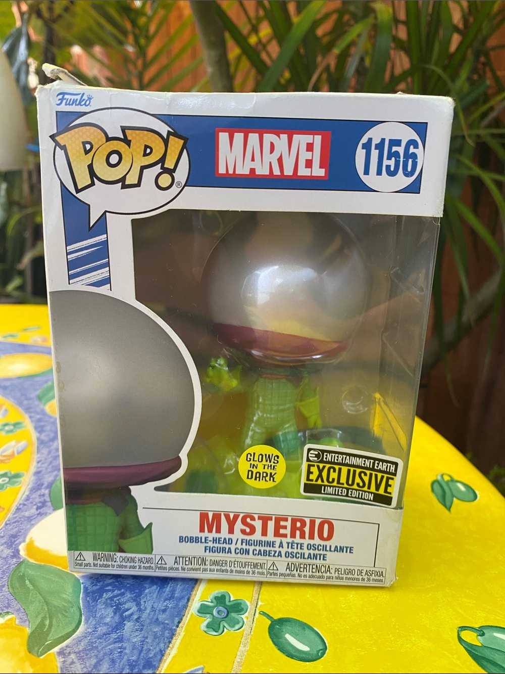 Funko Pop! Vinyl Marvel Mysterio Green and Purple Glow IN THE DARK LE #1156 PSA